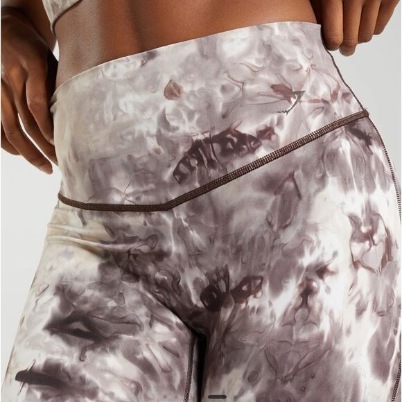 GYMSHARK ELEVATE LEGGINGS Cement Brown Spray Dye Small NWT in packaging - Picture 5 of 9